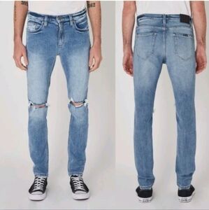ROLLA’S Tim Slim distressed Denim Jeans sz 29x32
